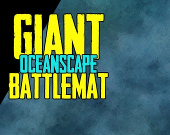 Ocean D&D Battle Mat | Large High-Resolution 16K Print | Rubberized and Durable RPG Gaming Mat | Dungeons and Dragons Tabletop Accessory