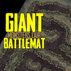 Massive High-Detail D&D Battlemat – Large Fantasy Map for Tabletop RPGs – Perfect for Campaigns, Combat and Exploration - DnD Monsters Lair