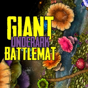 Massive High-Detail D&D Battlemat – Large Fantasy Map for Tabletop RPGs – Perfect for Campaigns, Combat and Exploration - DnD Underdark