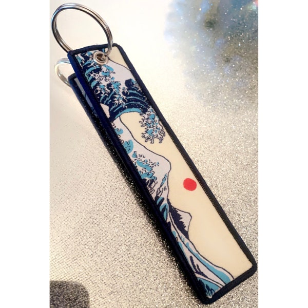 Great Wave Jet Tag | JDM Keyring | Wave Key Chain