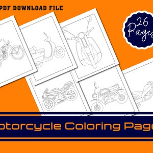 Motorcycle Coloring Pages for Kids
