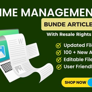 Time Management Bundle Article with resell rights