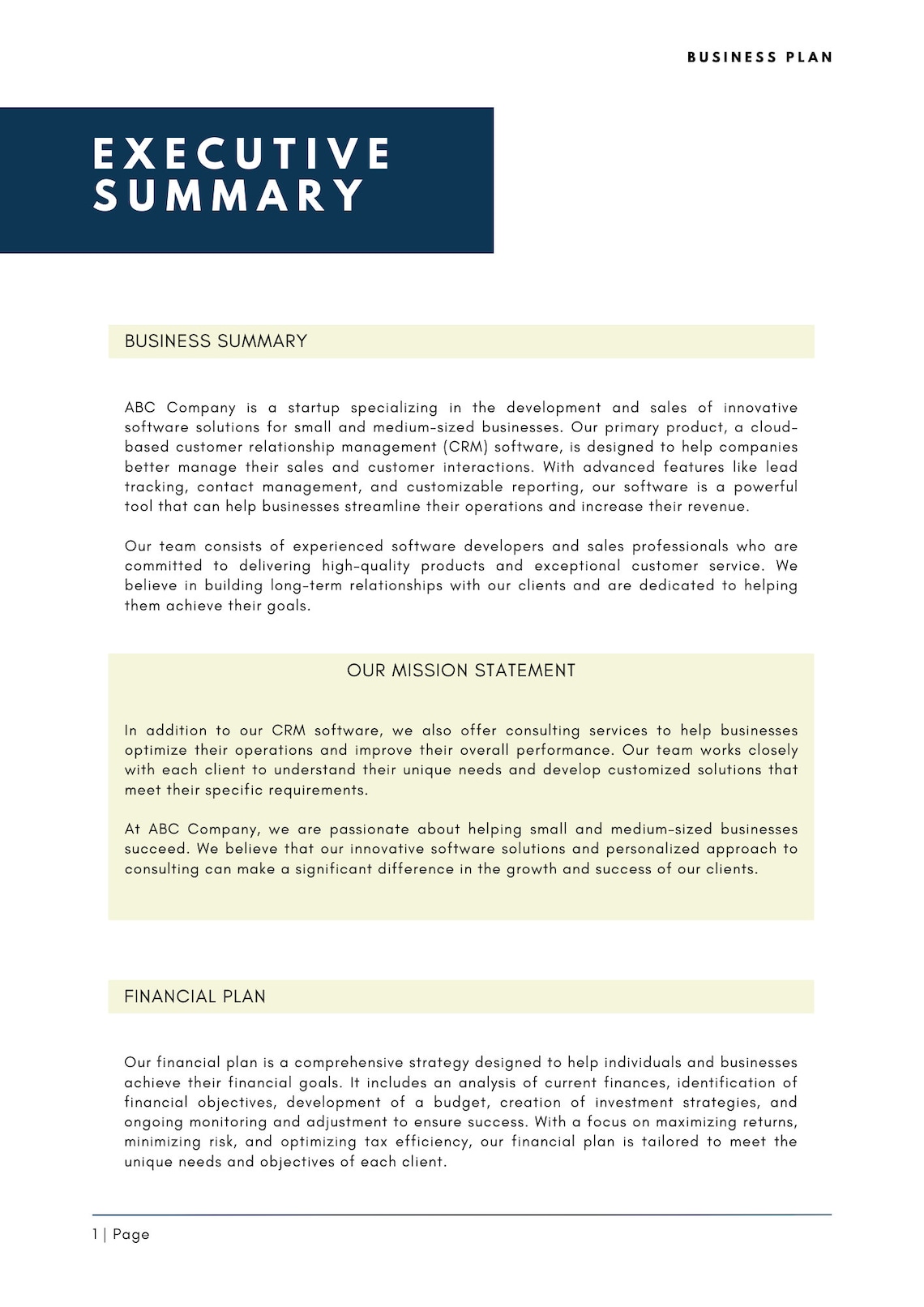 Image 2 for Ultimate Business Plan Template Review