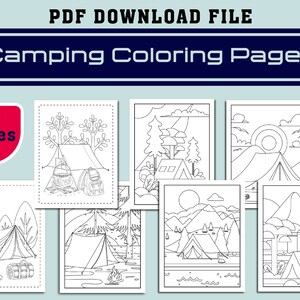 Camping Coloring Pages for Kids