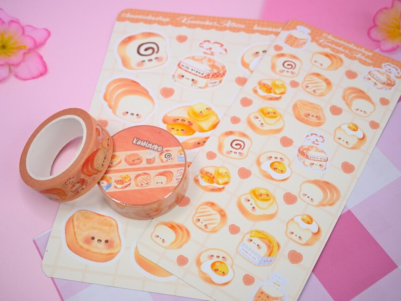 Cute Loaf Bread Cafe Sticker Sticker Sheet Polcos Toploaders Deco ...