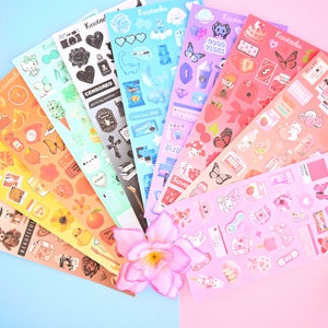 new color cores sticker sheets polcos planner scrapbooking journaling