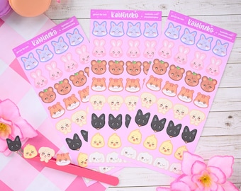 Hongjoong Yeosang Mingi Wooyoung Jongho sticker sheets kpop core atiny animals aniteez