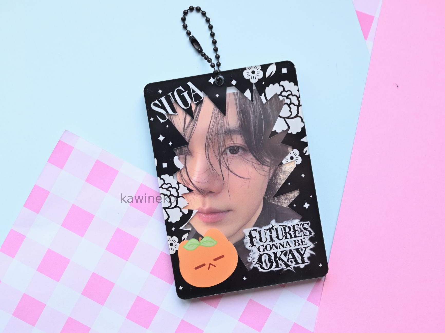 Yoongi 2 Window Photocard Holder Bias Acrylic Card Holder Kpop