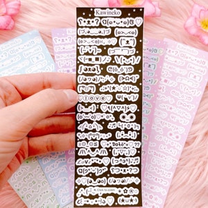 ascii schattige kleine gezichten stickervellen deco polcos toploaders dagboek