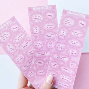 Hojas de pegatinas con forma de burbuja de color rosa para decorar bolsos de mano, diarios, etc.