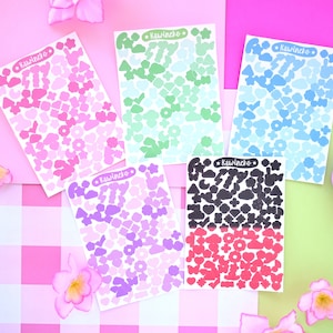 basic colors little decos shapes sticker sheet polcos toploaders deco stickers
