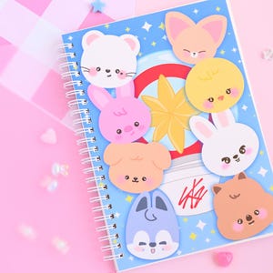 Libro de pegatinas reutilizables Kpop Light Stick Bangchan Felix Changbin Stray