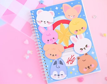 Stay reusable sticker book kpop light stick bangchan felix changbin stray