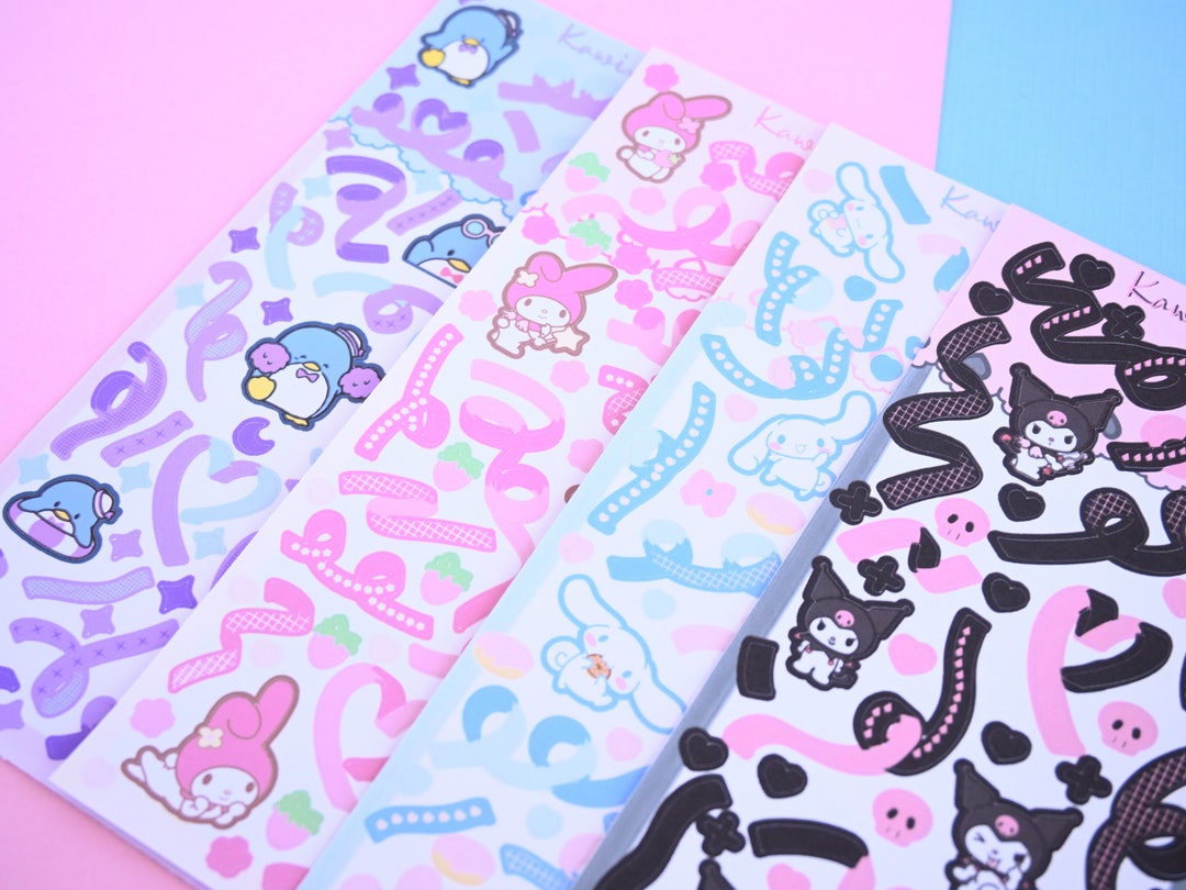 Part 1 Sanrio Inspired Deco Stickers Sticker Sheets Color Core ...