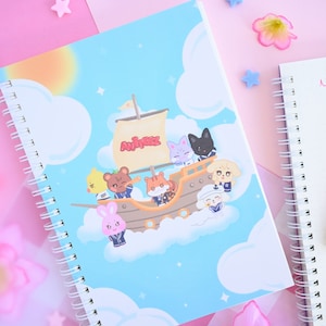 Atiny notebook aniteez kpop light stick pirates mingi wooyoung san hongjoon