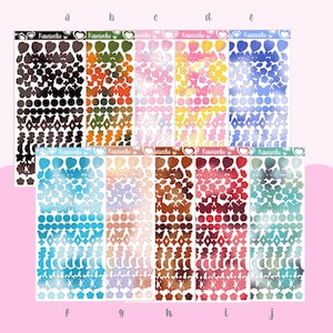 little cute shapes stickers sheets deco scrapbooking planner polcos journaling