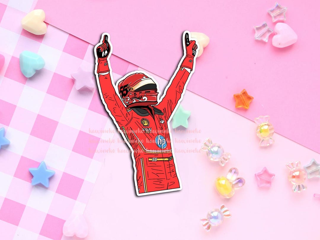 カルロス・サインツ F1 防水ステッカー デコステッカーシート