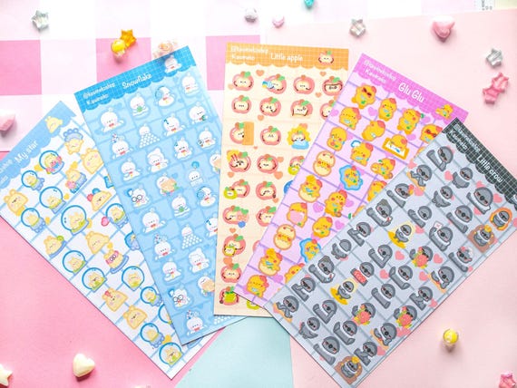 Love and Deepspace emotes deco sticker sheet cute faces lads sylus caleb zayne rafayel xavier