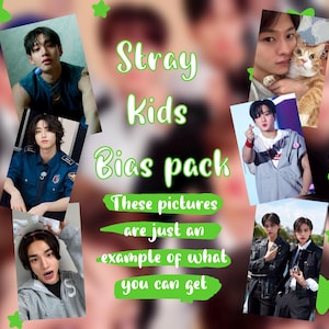Pack Stay Bias (lisez la description !) de cartes photo kpop bangchan changbin feliz seungmin à hyunjin