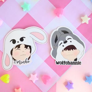 Bang Chan Lee Weiß inspirierte Aufkleber wasserdichte Vinyl-Aufkleber