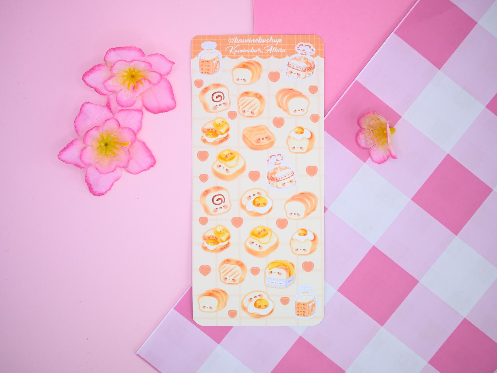 Cute Loaf Bread Cafe Sticker Sticker Sheet Polcos Toploaders Deco ...