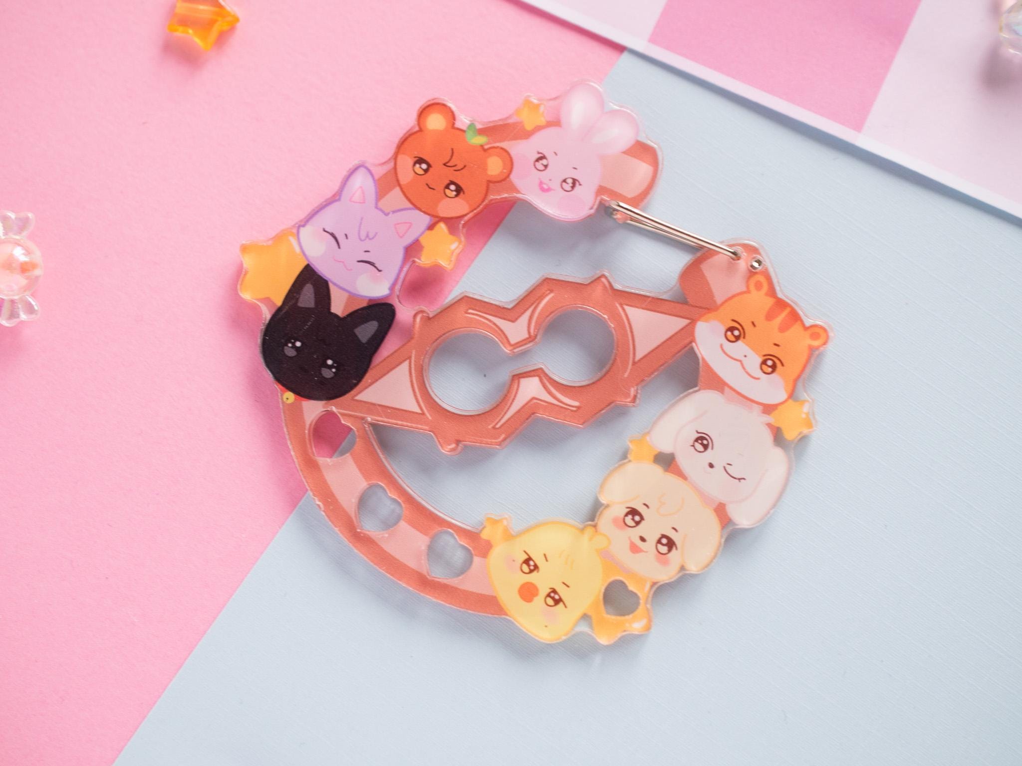 Ateez Carabiner Trinket Kpop Keychain Kpop Pc Atiny Charm - Etsy