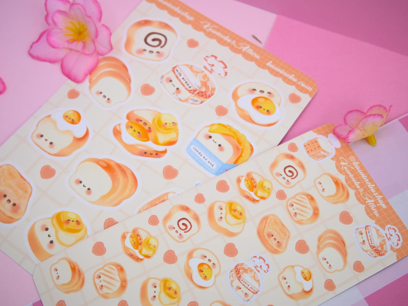 Cute Loaf Bread Cafe Sticker Sticker Sheet Polcos Toploaders Deco ...