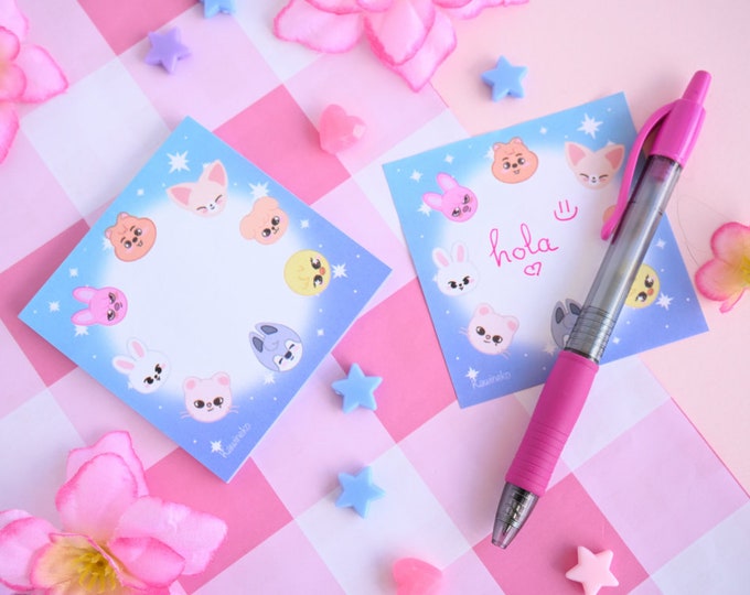 skzoo cute animals kpop stay sticky notes stationery