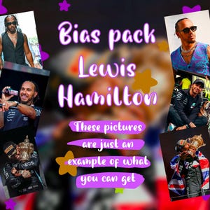 Paquete de sesgo de Lewis Hamilton de F1 (¡leer descripción!) tarjetas fotográficas de Ferrari