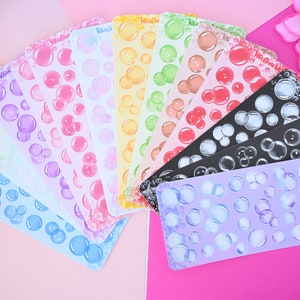 Bubbles soap sticker sheets deco polcos toploaders journal