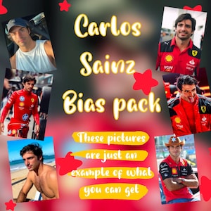 Pack Bias de Carlos Sainz F1 (¡leer descripción!) tarjetas fotográficas ferrari
