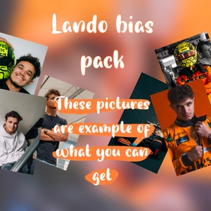 Pack de cartes avec photo F1 Lando Norris Driver Bias (lisez la description !)