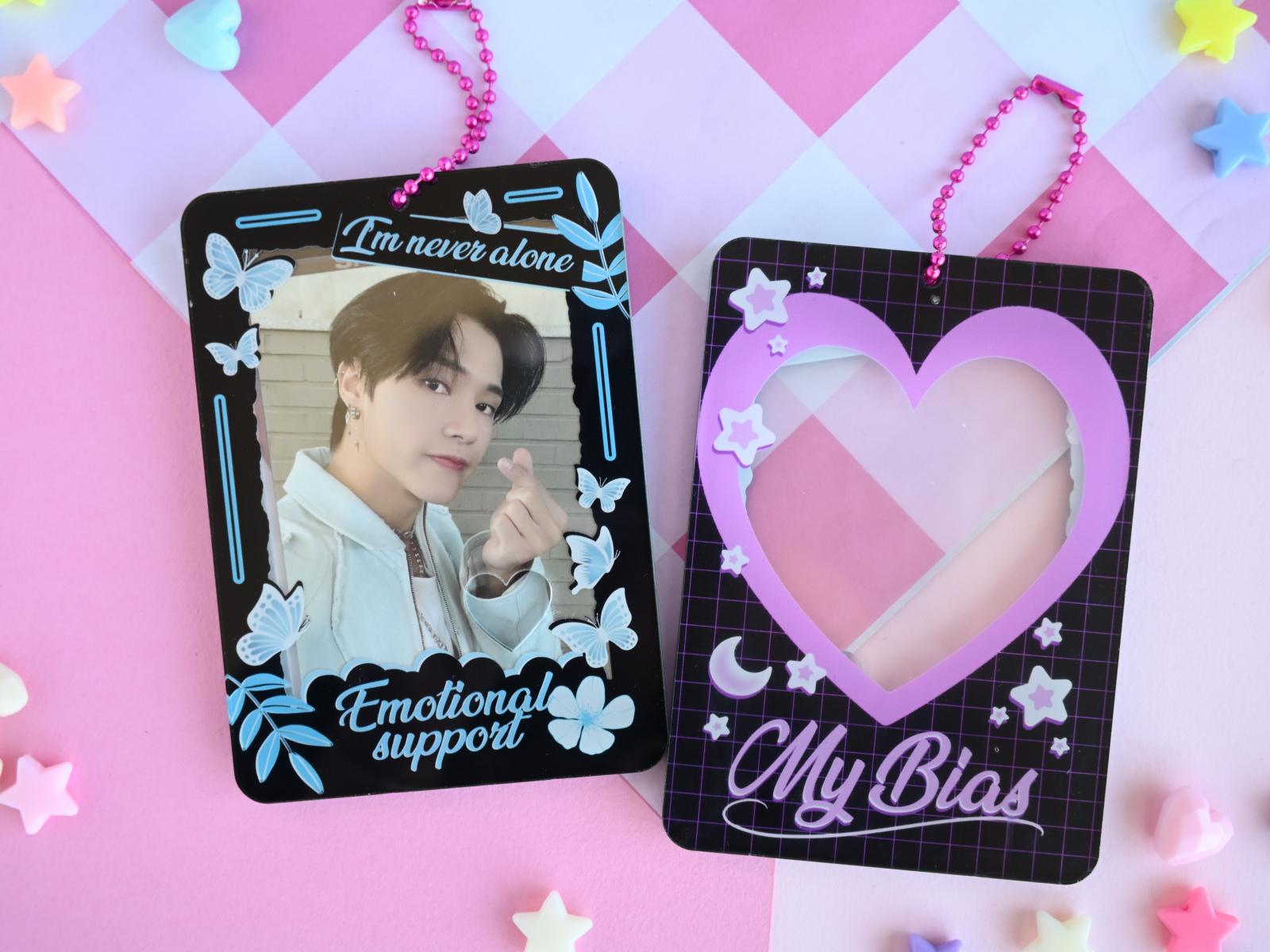Double Window Pc Holder Bias Acrylic Card Holder Kpop Photocard