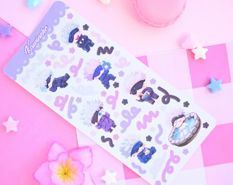 anime deco sticker sheet polcos journaling cute chibi