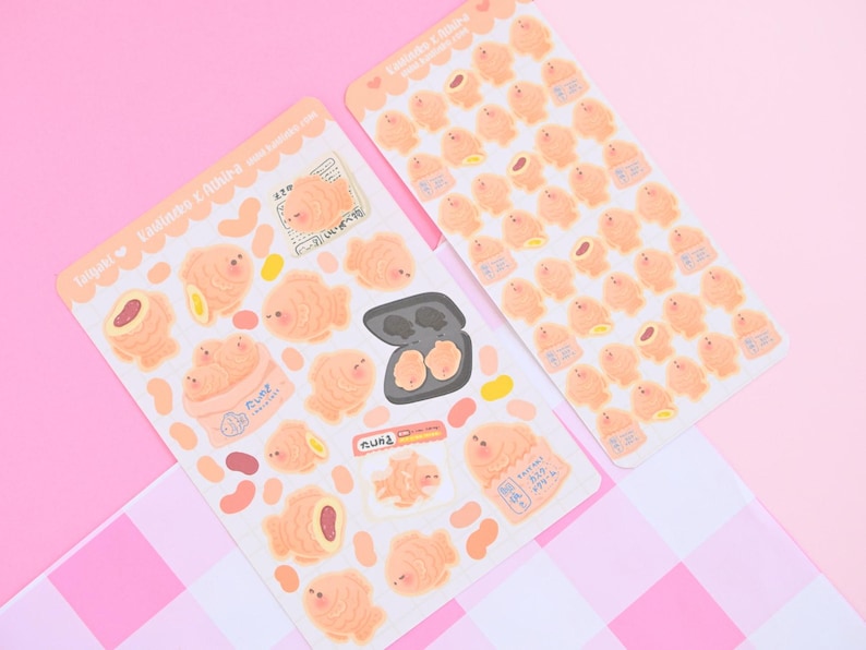Taiyaki Cute Loaf Bread Cafe Sticker Sticker Sheet Polcos Toploaders ...