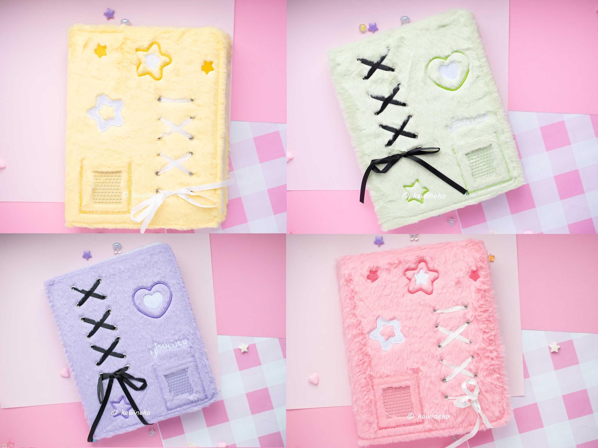 Cute Fluffy A5 Collect Book Album With 10 Inserts That Can Fit 80