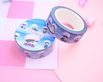 gojo jjk anime washi tape cute stationery stationery journal planner