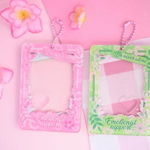 Doppeltes Fenster PC Halter Bias Acryl Kartenhalter Kpop Fotokartenhalter Kartenhalter Schlüsselanhänger Geschenk für Fans lc