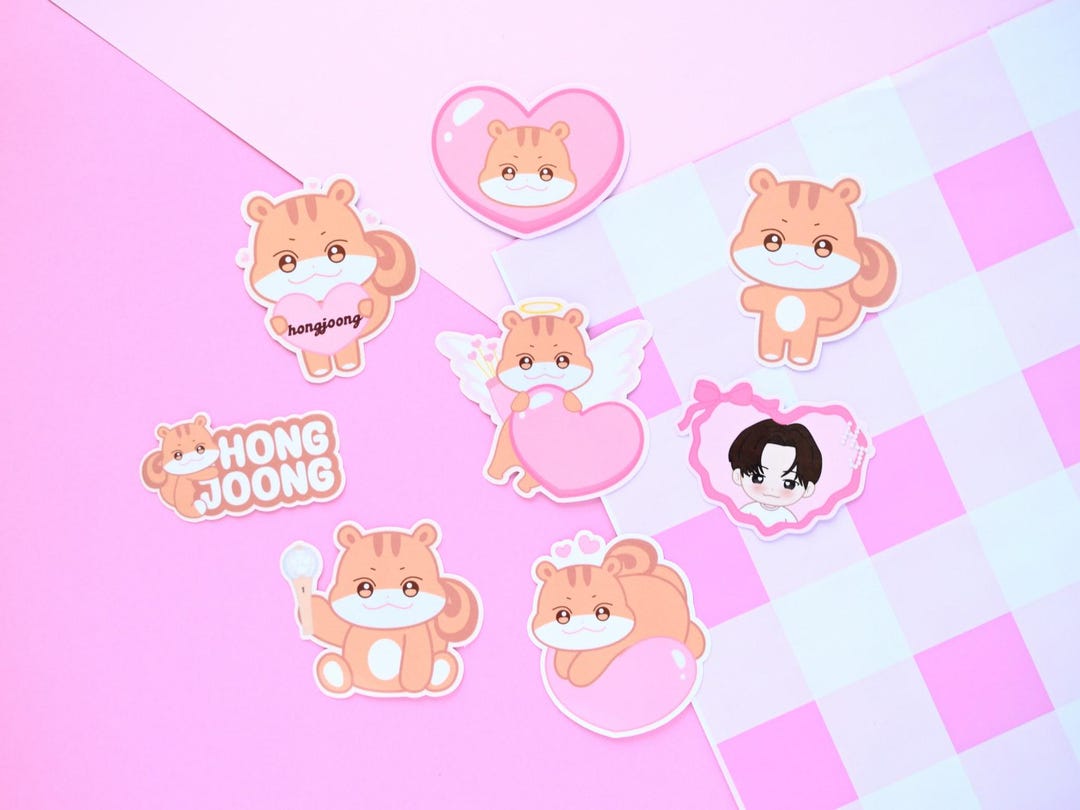 Hongjoong Atiny Ateez Waterproof Vinyl Stickers Die Cut Anitee - Etsy