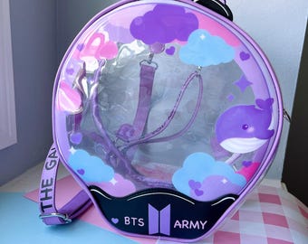concert stadium tour purple boy band kpop tour ita bag kpop inspired backpack Read description