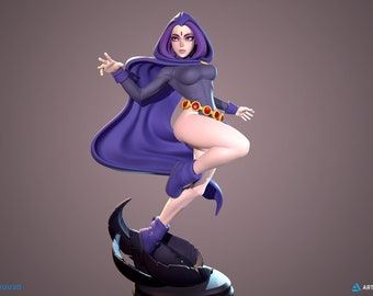 raven teen titans 3D Print Model