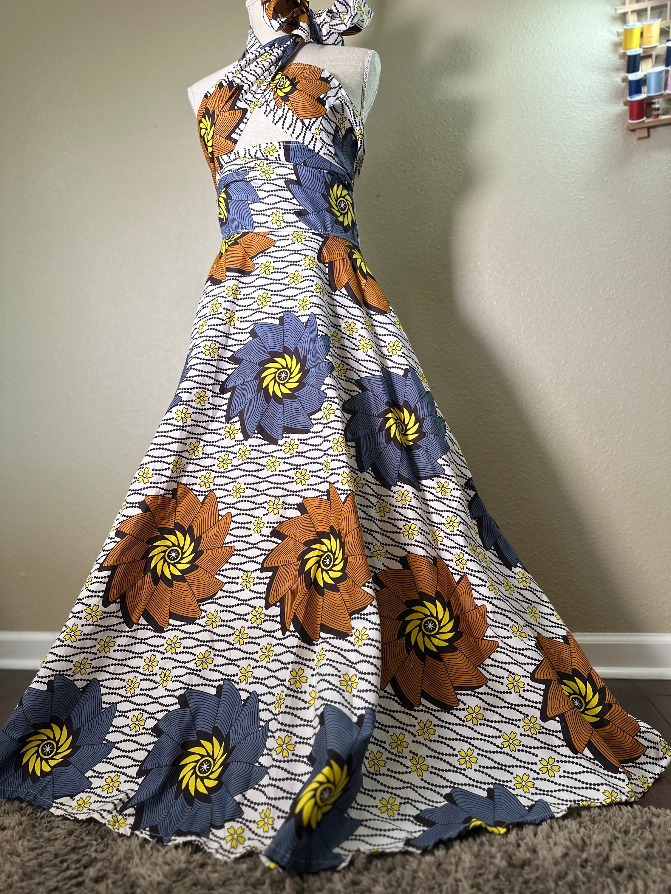Dashiki wrap cheap skirt