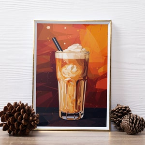 French Cafe Coffee Print, Retro Drink Poster, Coffee Art Poster, Un Cafe Sil Vous Plait, Kitchen Decor, Coffee Lover Print, Digital Download