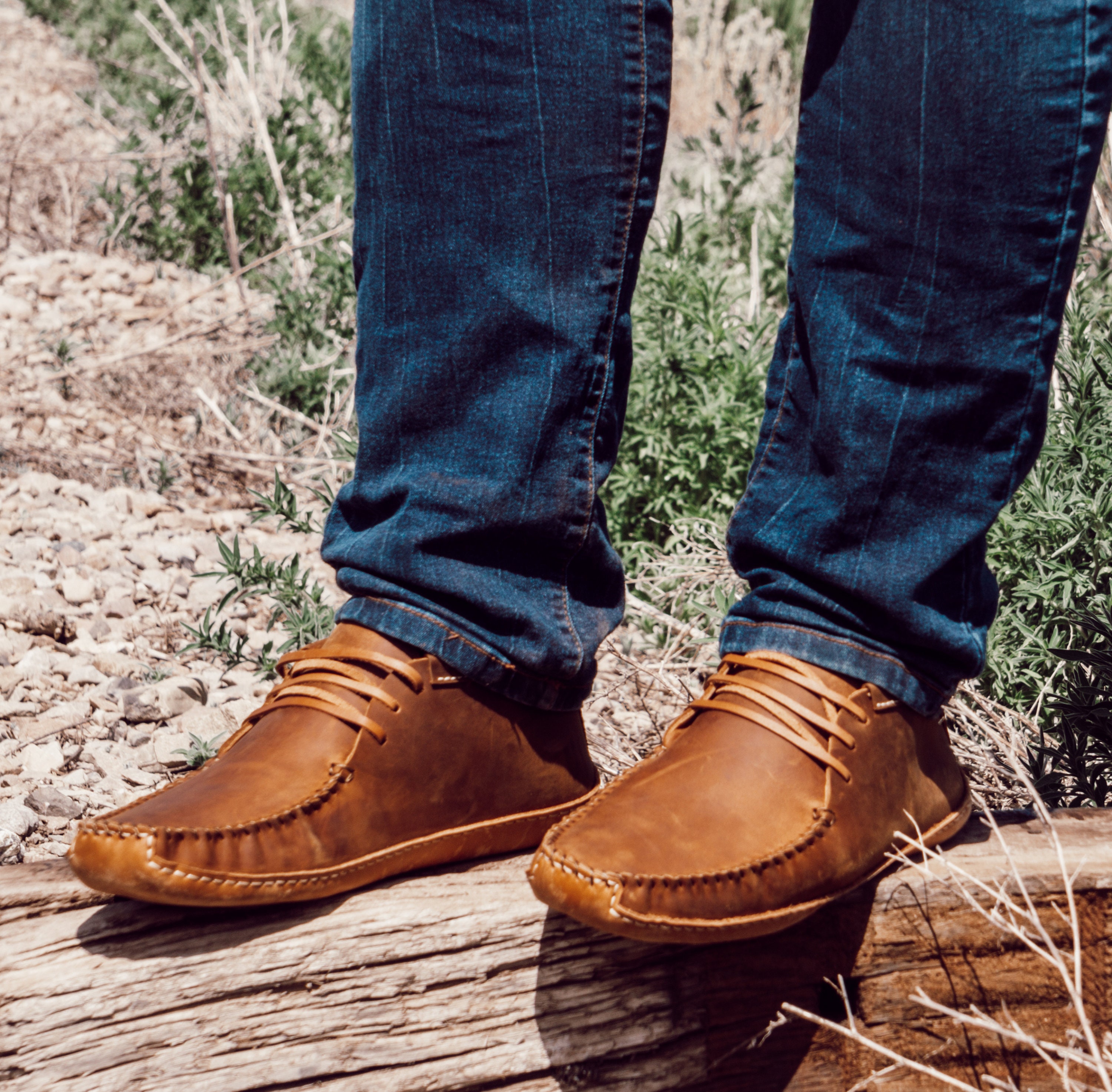 Cowhide Leather Moccasins Etsy