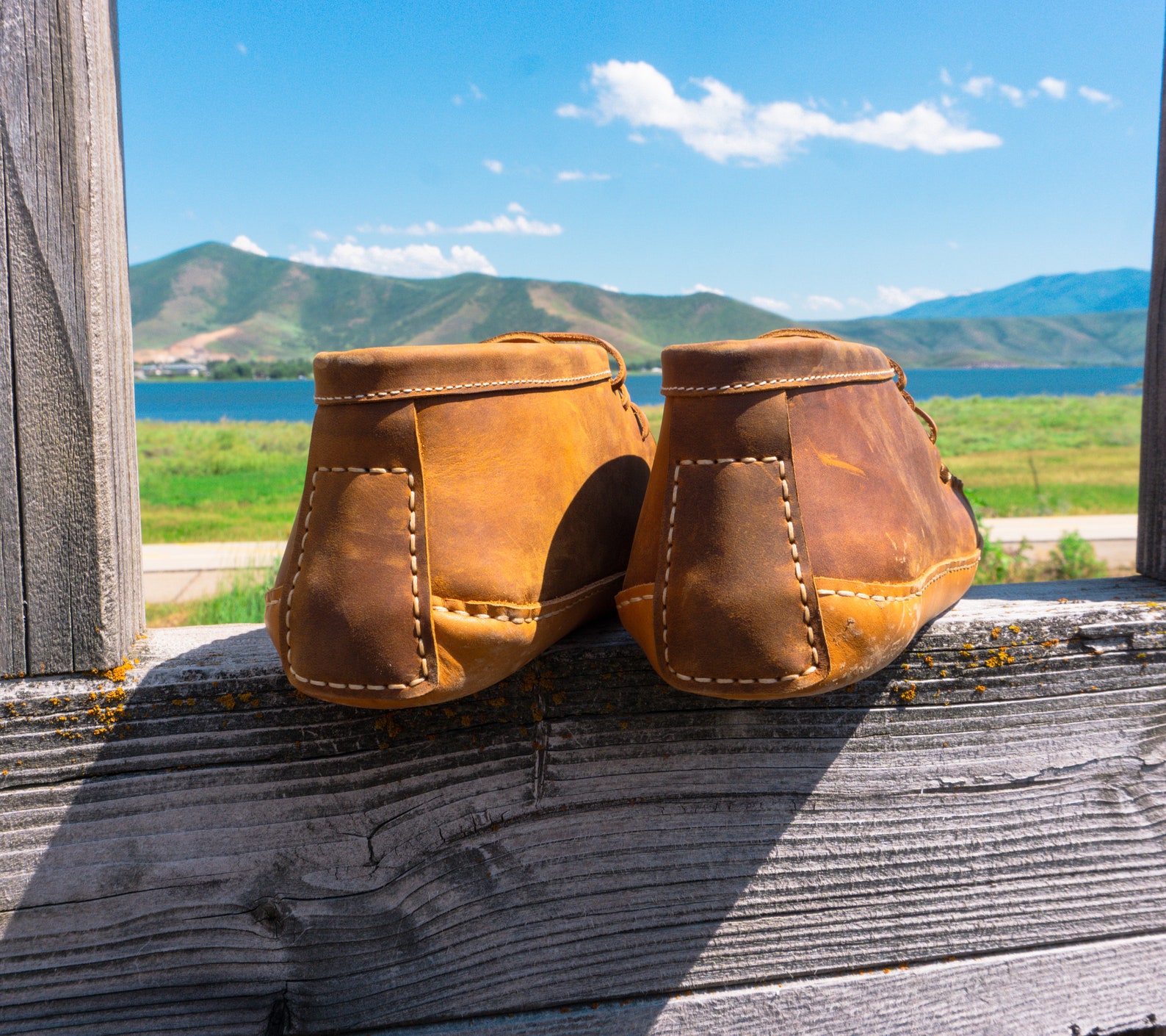 Cowhide Leather Moccasins Etsy