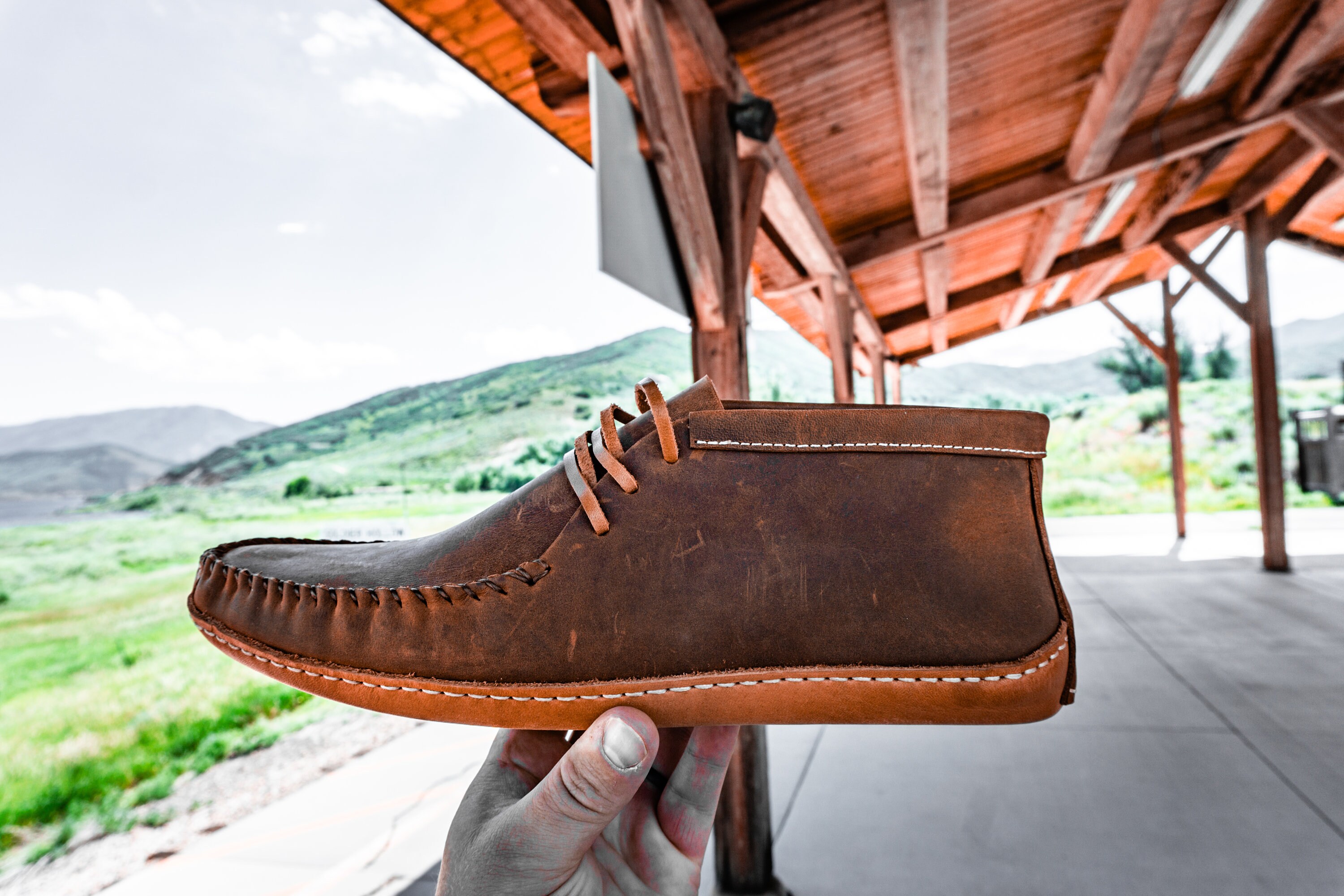 Cowhide Leather Moccasins Etsy