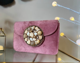 Embellished Box Clutch/Party clutch/Handmade clutch/clutch/Bride's clutches/Handmade clutch/ Pearl work clutch/Zardozi work Clutch.