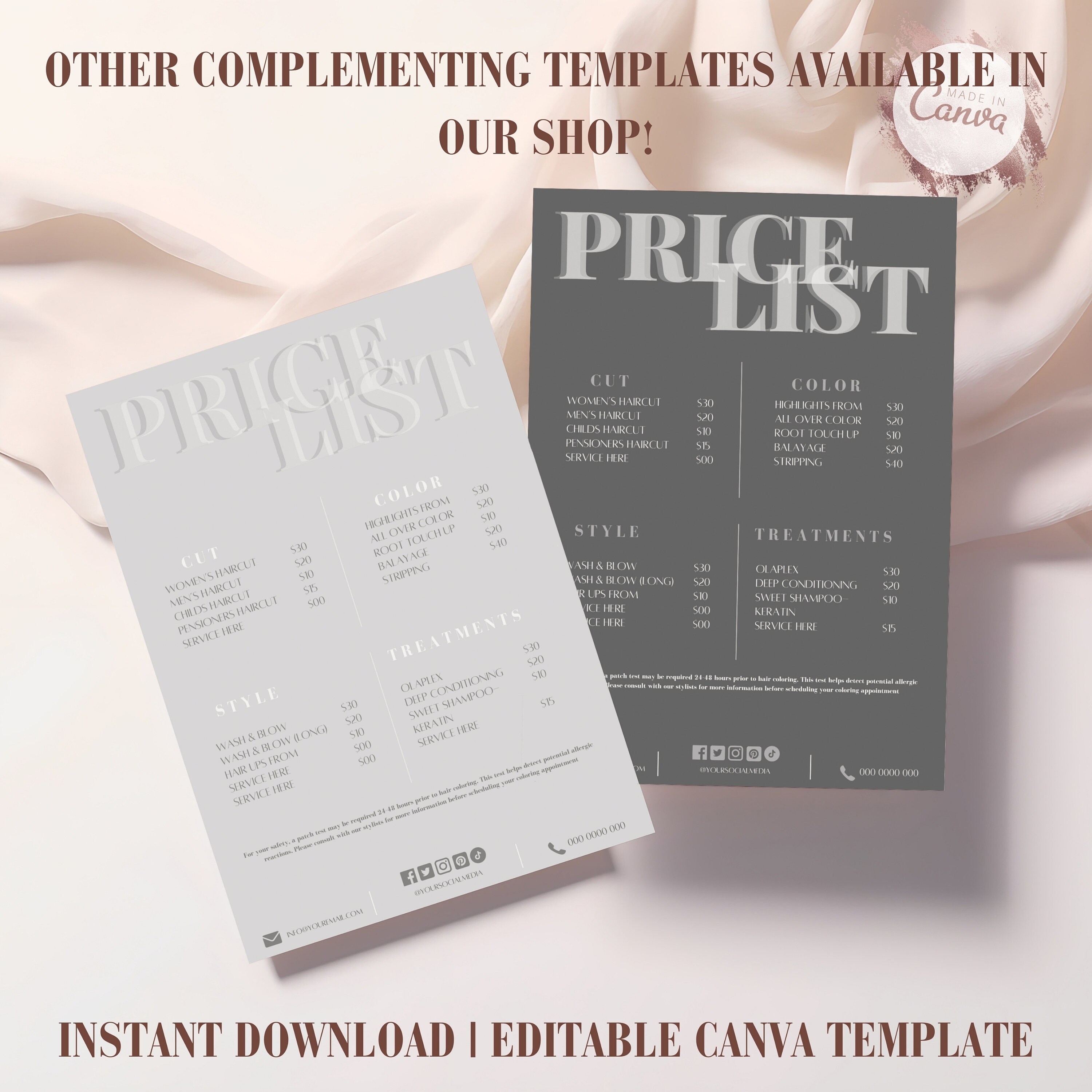 Editable Printable Loyalty Card Template, Double Sided DIY Loyalty Card ...