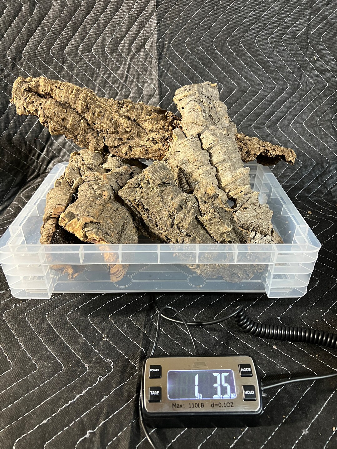 Cork Bark Bulk 1 Lb. Assorted Flats Rounds Half Rounds Etsy