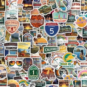 60 Reise Sticker California - DJ008